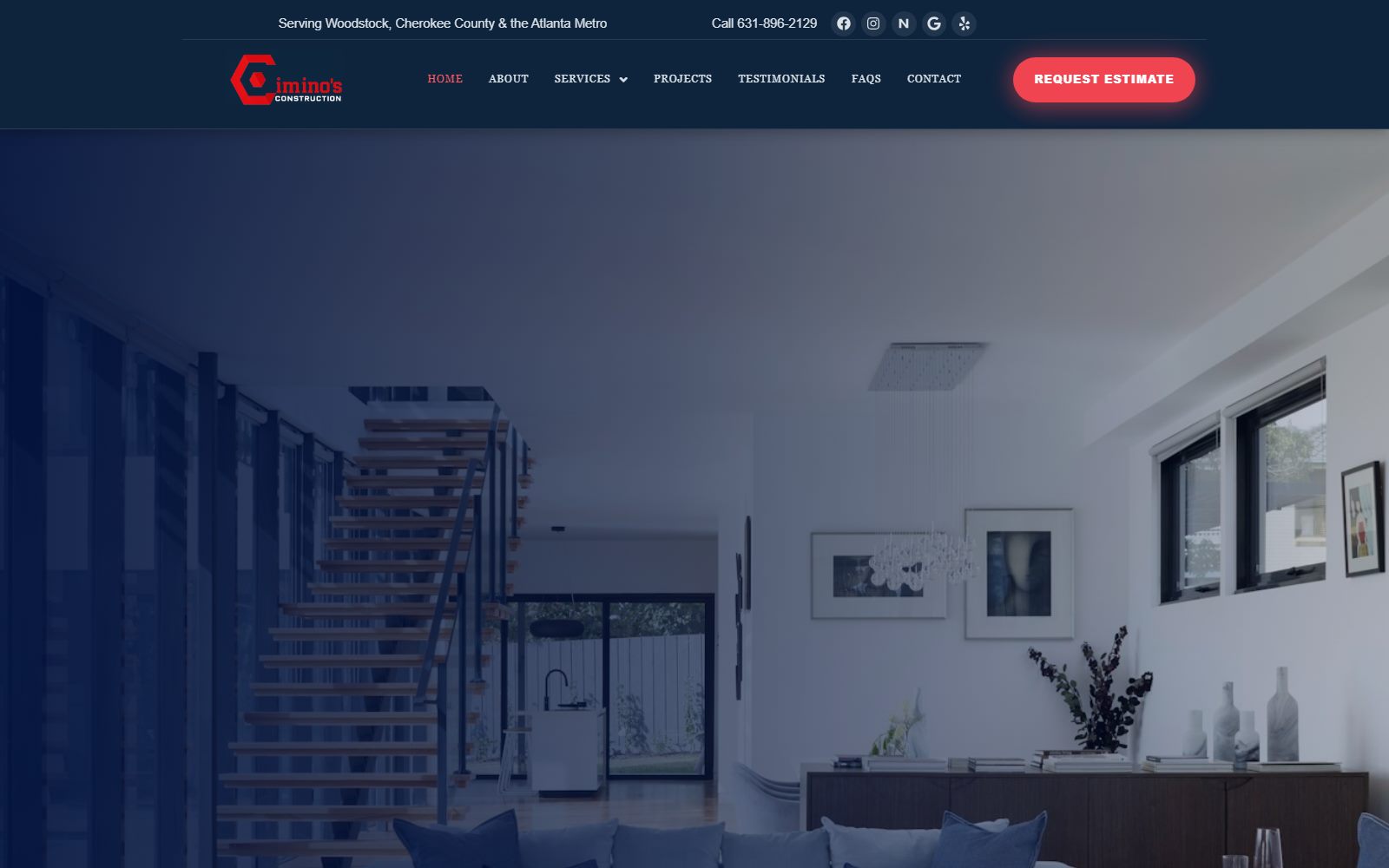 Cimino's Construction LLC website