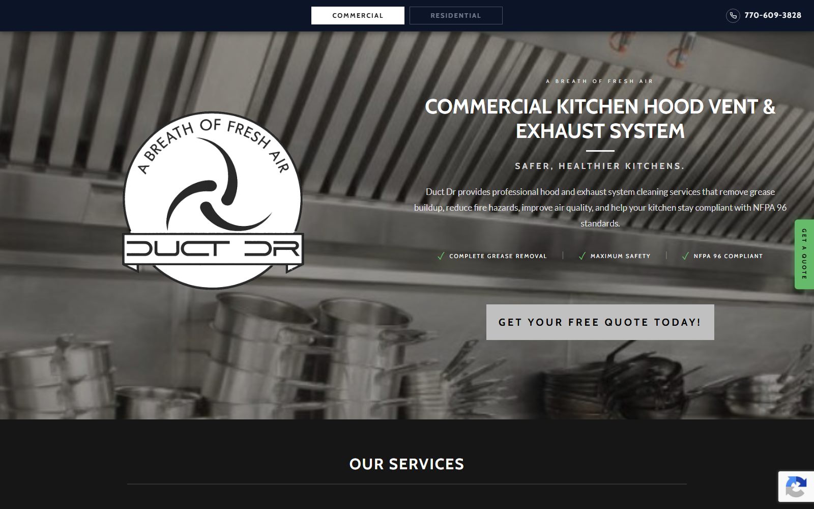 Duct Doctor website